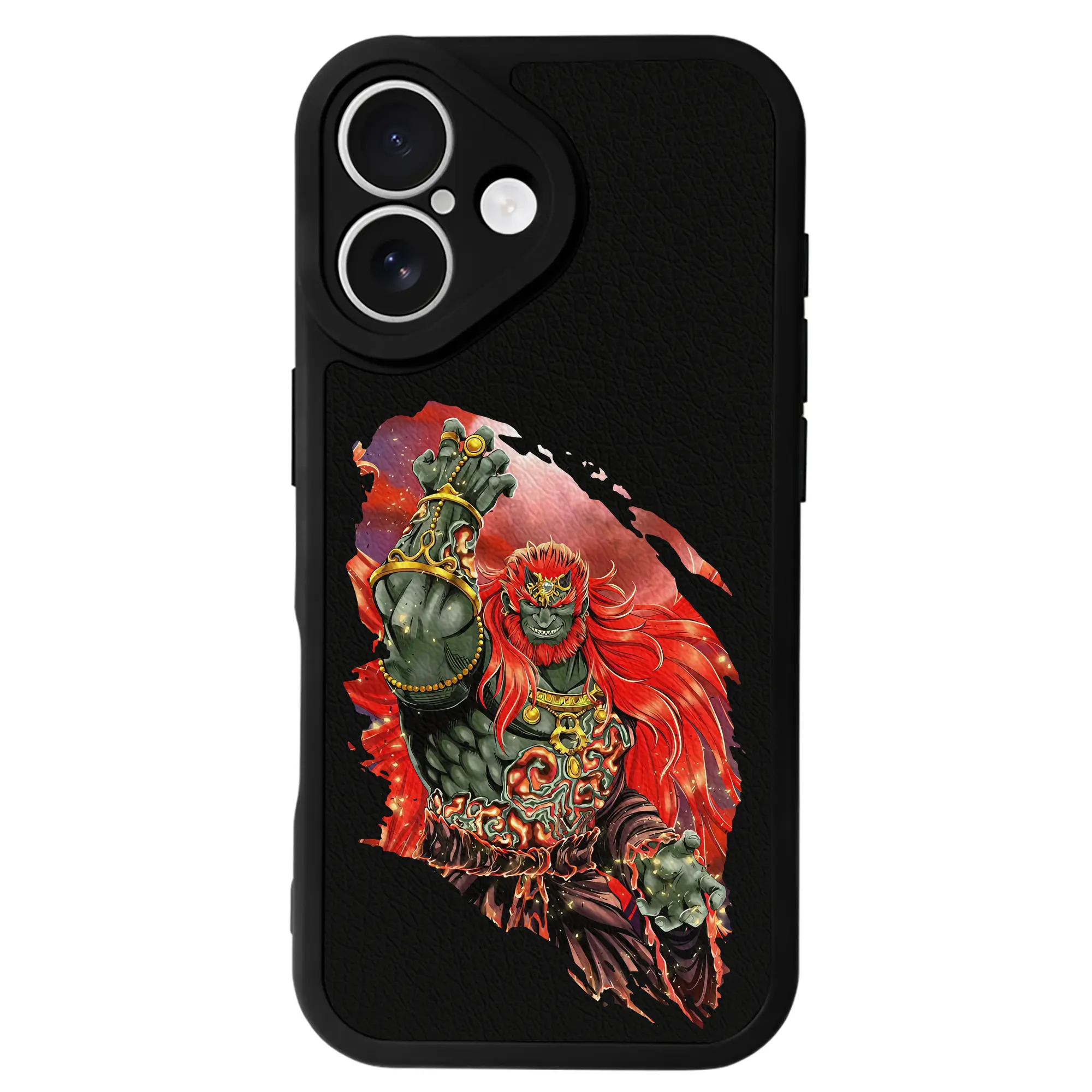 ゼルダの伝説 グッズ,ガノンドロフ - IPhone 16シリーズ対応 ・ シリコンスマホケース ・ レザー調 ・ 高精度フィット ・ 耐衝撃 ・ ワイヤレス充電対応 ・ 精密カット